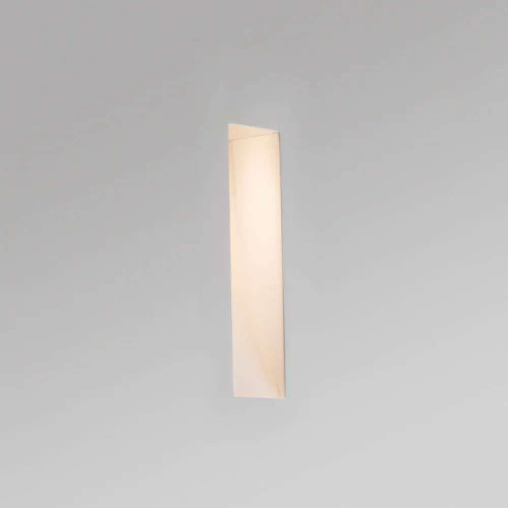 Applique murale FARO Barcelona Plas, blanc plâtre, LED, H 24,5 cm