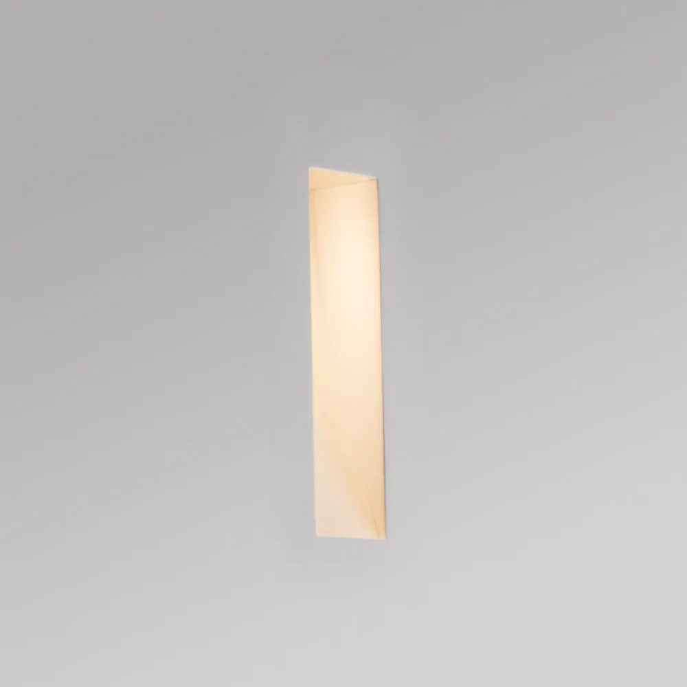 Applique murale FARO Barcelona Plas, blanc plâtre, LED, H 24,5 cm