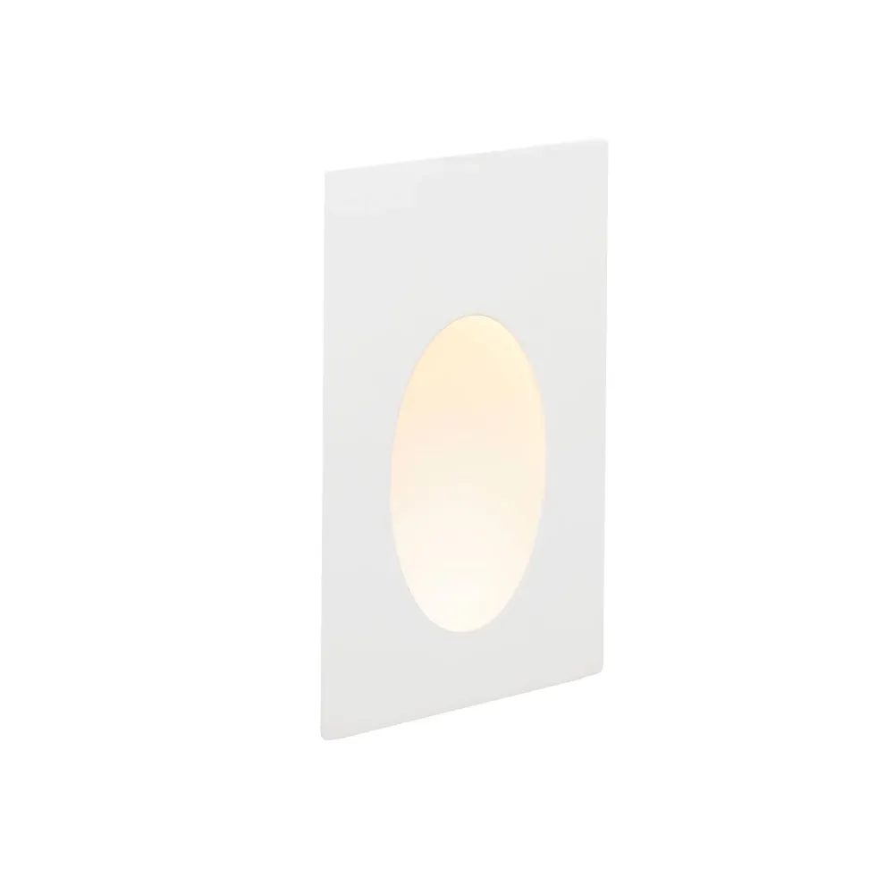 Applique murale FARO Barcelona Plas, finition plâtre blanc mat, LED, hauteur 16,5 cm