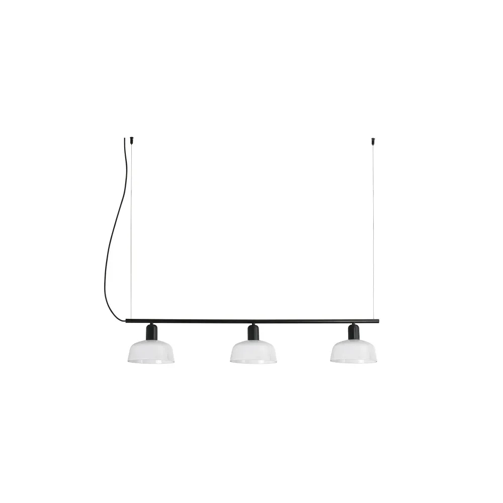 Applique murale FARO Barcelona Tatawin, acier noir satiné, douille E27/G45, hauteur 200 cm Opal