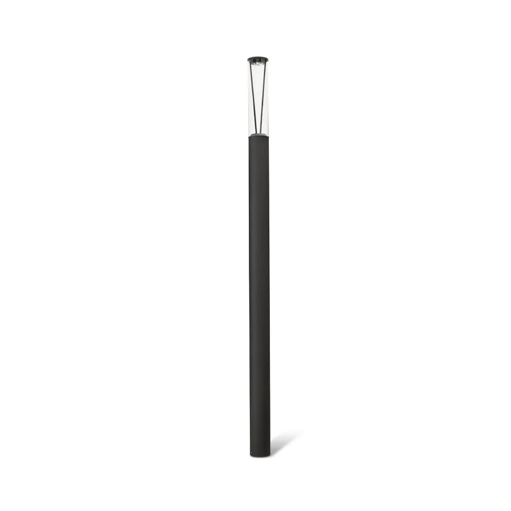Lampadaire FARO Barcelona Rush en aluminium gris foncé, LED, hauteur 310 cm.