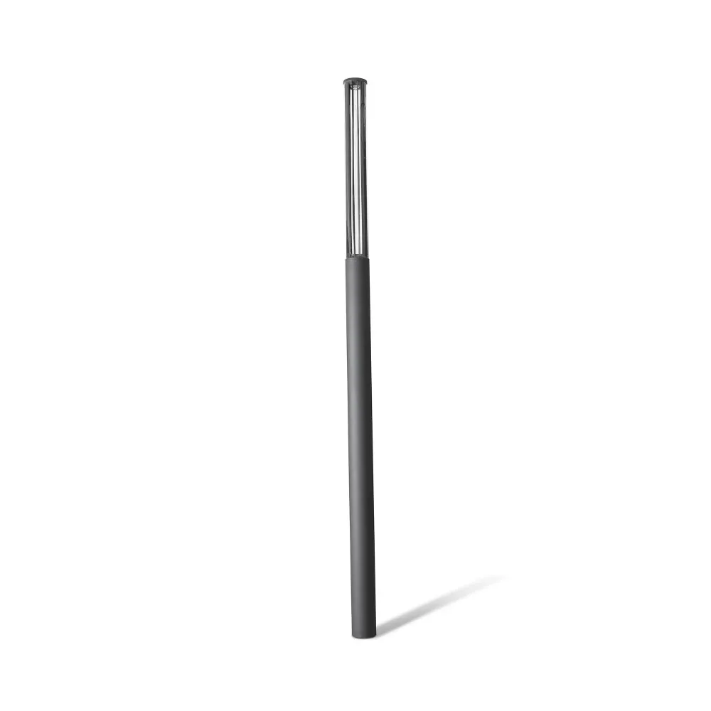 Lampadaire FARO Barcelona Screen, aluminium gris foncé, LED, hauteur 370 cm
