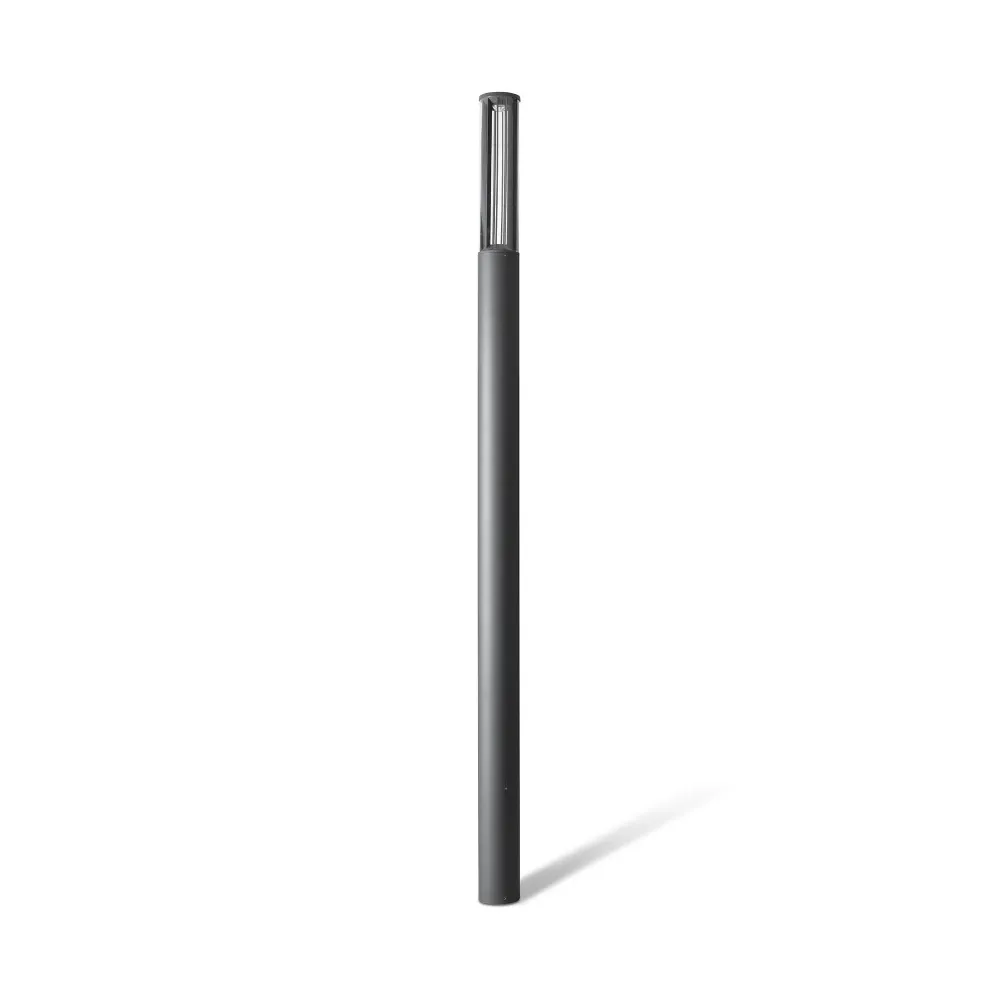 Lampadaire FARO Barcelona Screen, aluminium gris foncé, LED, hauteur 310 cm