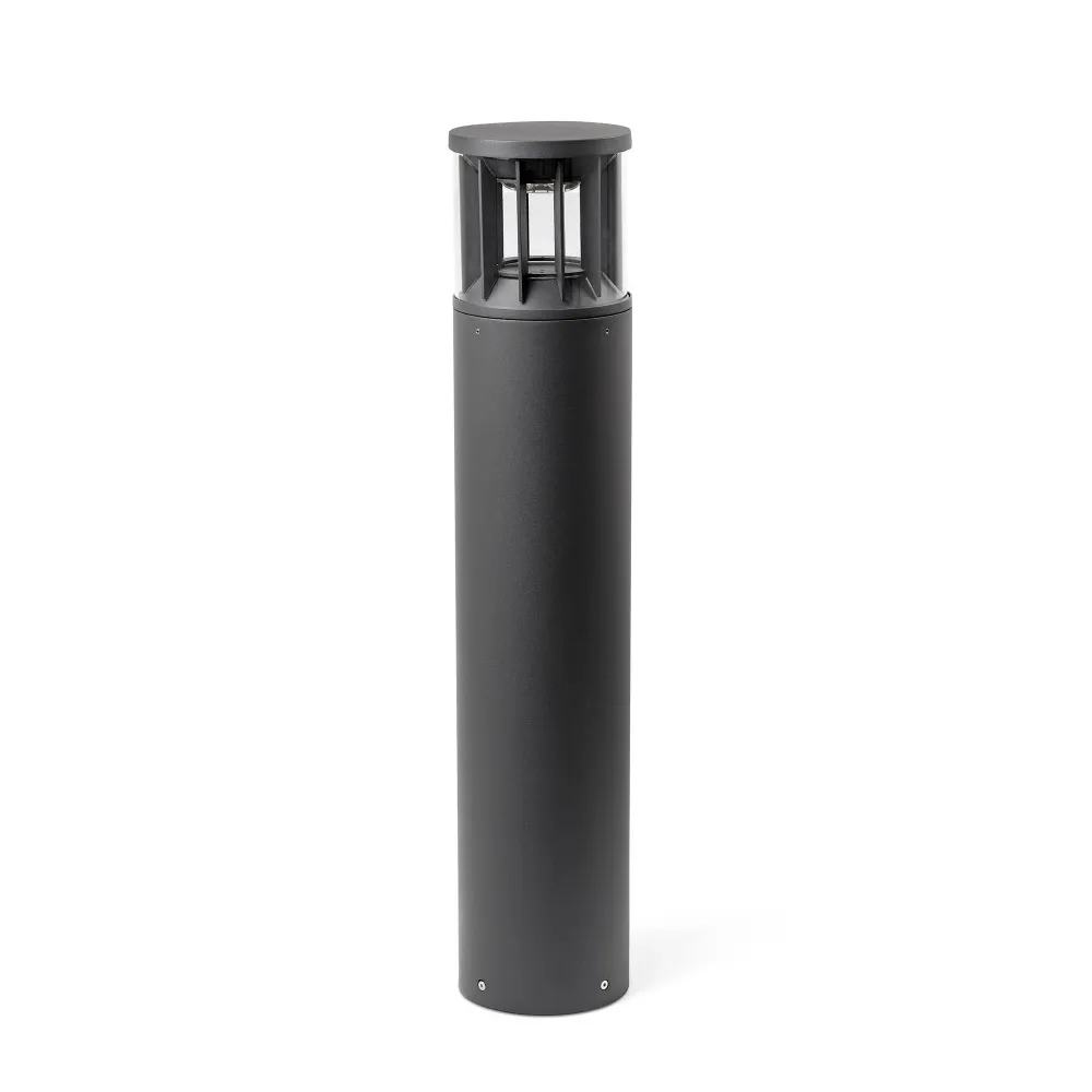 Lampadaire FARO Barcelona Screen en aluminium gris foncé, LED, hauteur 80 cm.