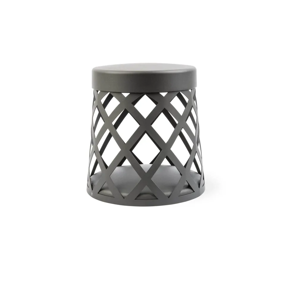 Lampadaire FARO Barcelona Shadow en aluminium gris foncé, LED, hauteur 25 cm