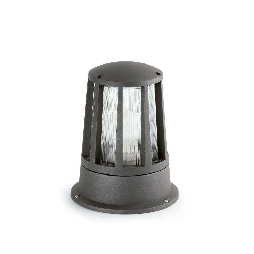 Lampadaire FARO Barcelona Surat en aluminium gris foncé E27 H 23,0 cm