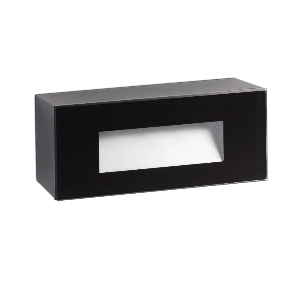 Projecteur FARO Barcelona Dart en polycarbonate noir mat LED H 8,0 cm