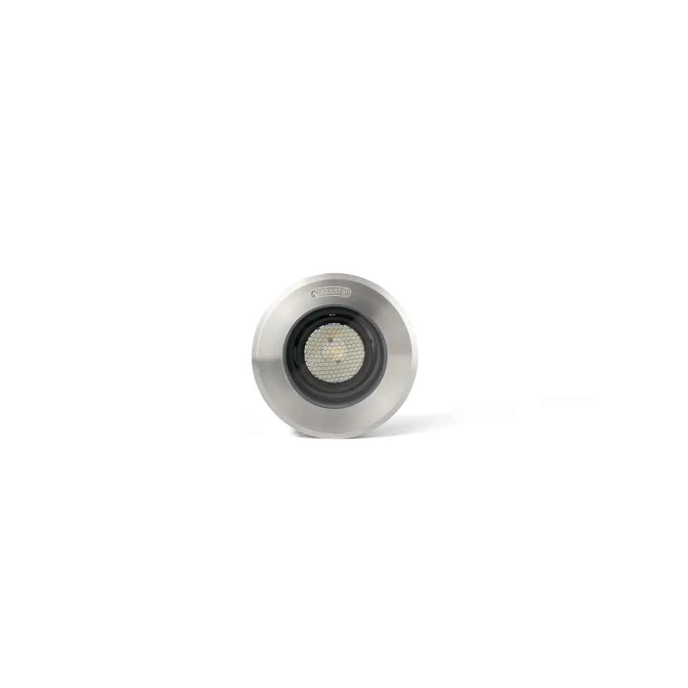 Projecteur FARO Barcelona Geiser en acier inoxydable satiné, LED H 11,0 cm