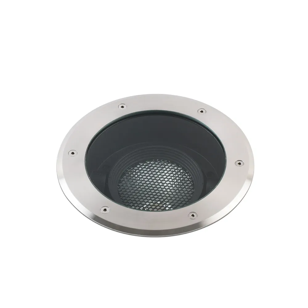 Projecteur FARO Barcelona Geiser en acier inoxydable satiné, LED H 26,5 cm