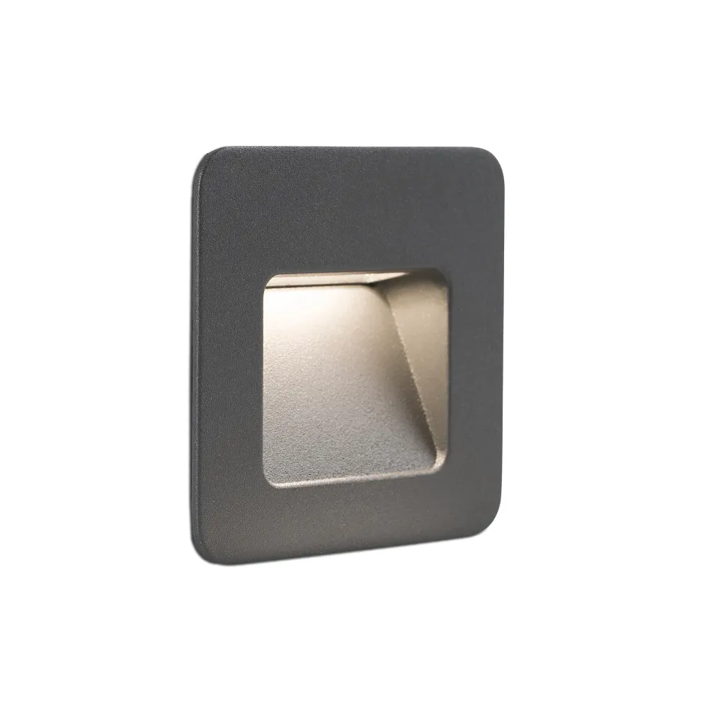 Projecteur FARO Barcelona Nase en aluminium gris foncé LED H 9,4 cm
