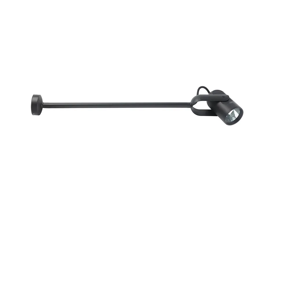 Projecteur FARO Barcelona Slot en aluminium noir LED H 7,7 cm