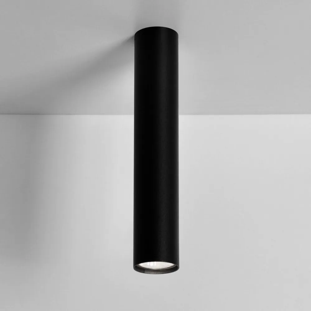 Spot de plafond Kaja Mile Noir 1L GU10 H 30,0 cm