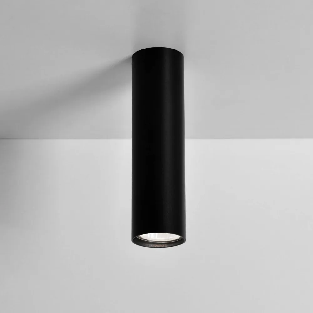 Spot de plafond Kaja Mile Noir 1L GU10 H 20,0 cm