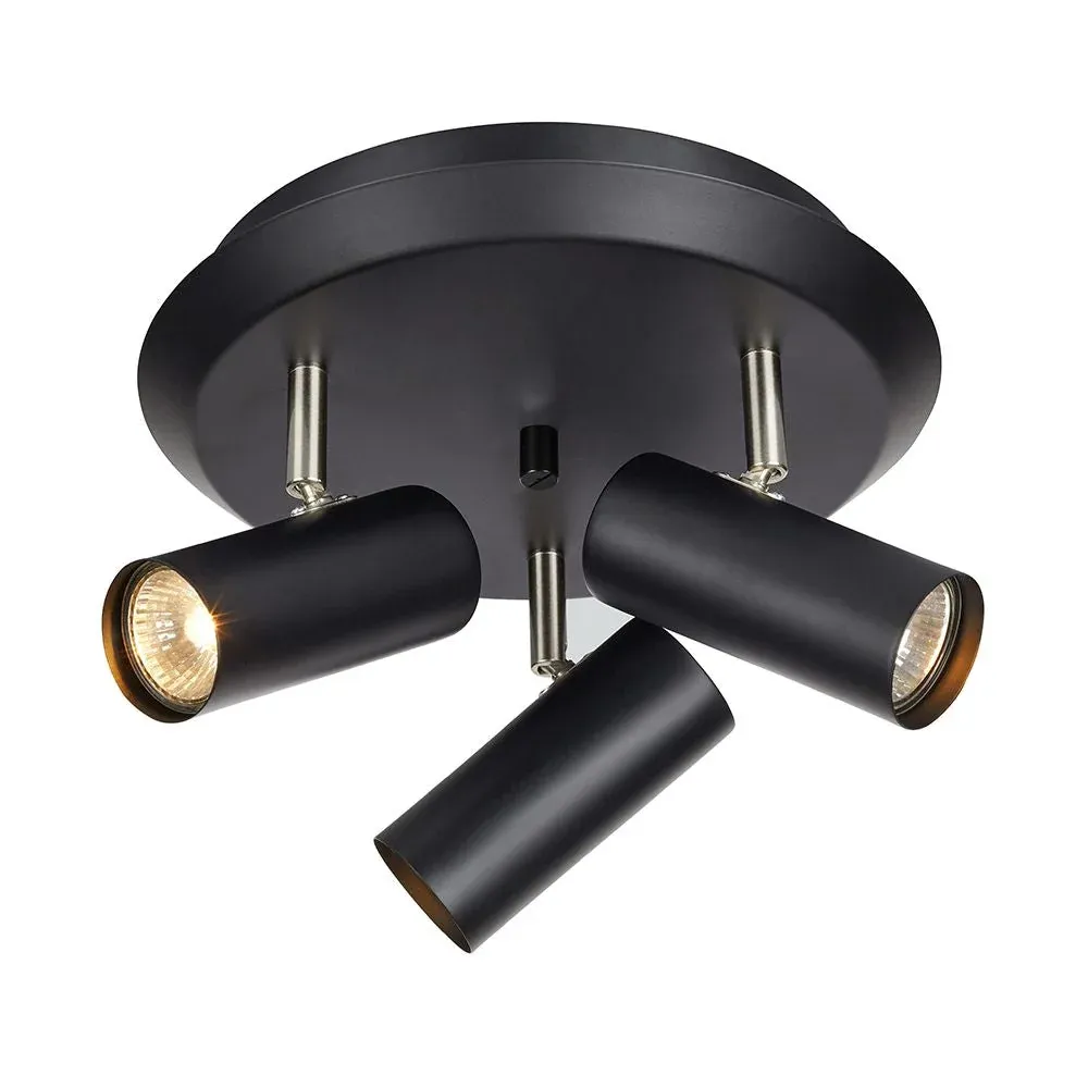 Markslöjd Barcelona 3L spots de plafond D 31cm Black
