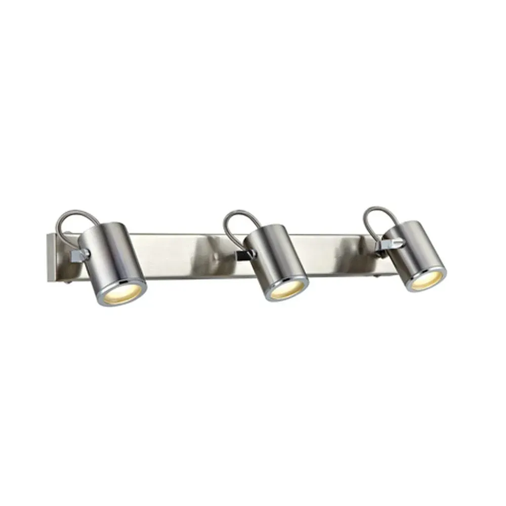 Spots muraux Markslöjd Lux 3L pour salle de bain, acier