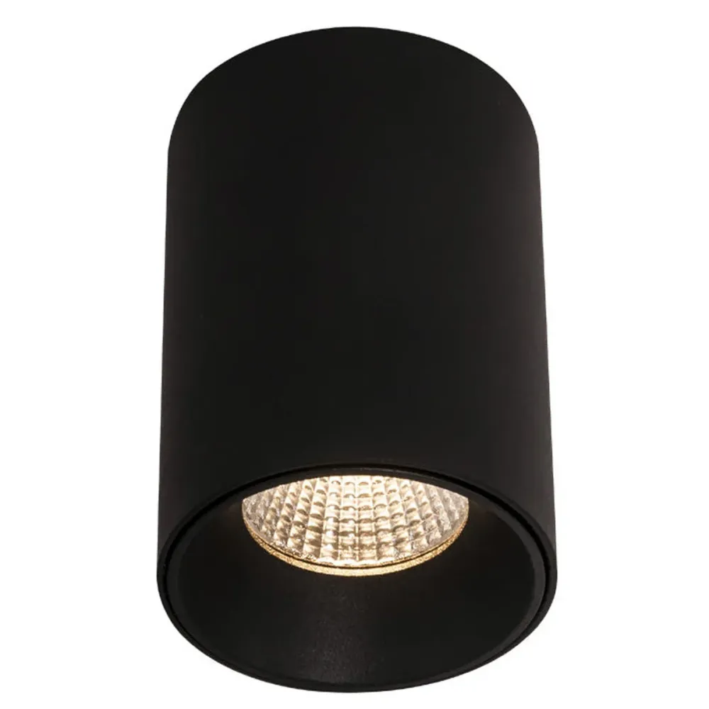 Spot de plafond LED Maxlight Chip 1L noir, diamètre 7 cm