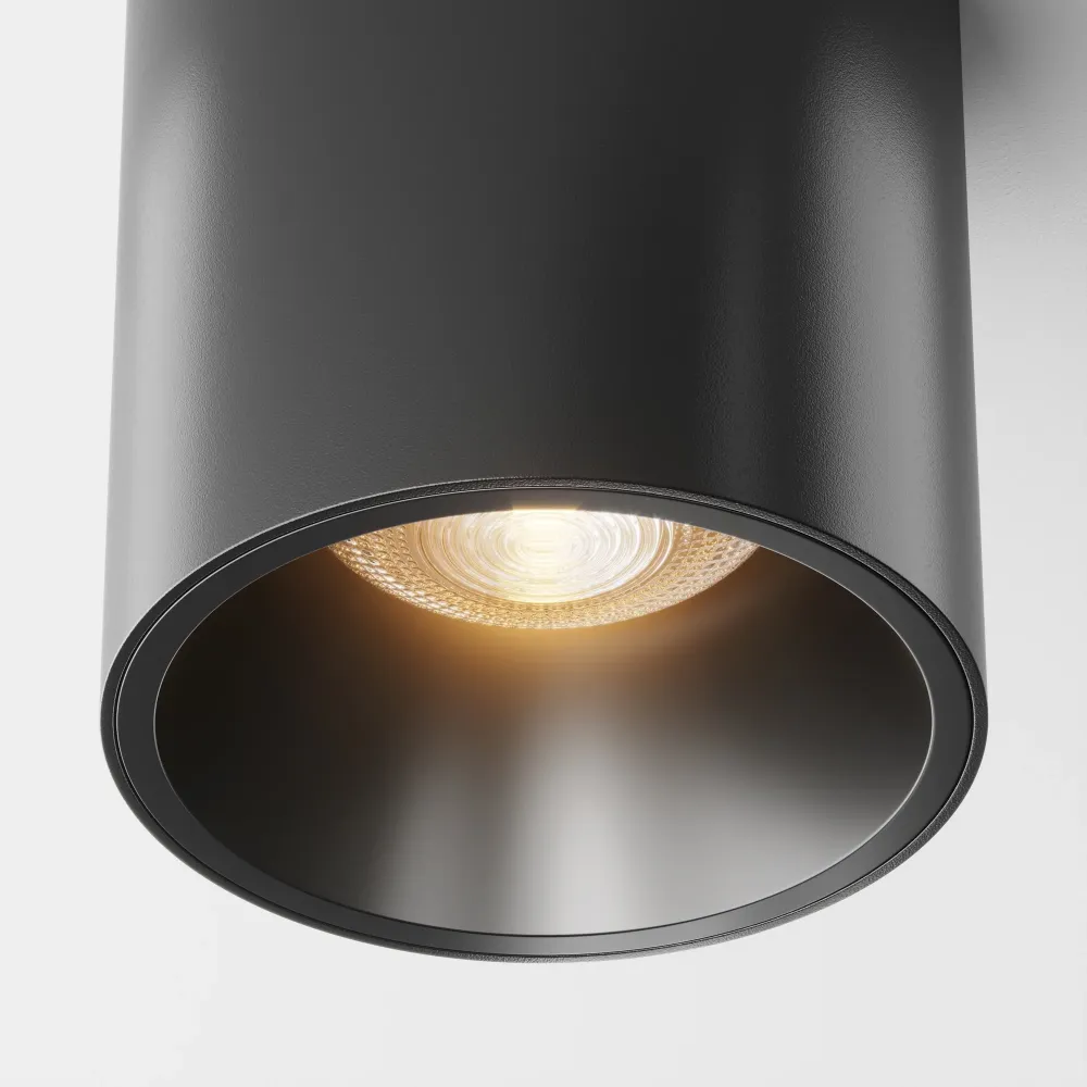Spot de plafond Maytoni Alfa LED 1L, noir, diamètre LED 7 cm