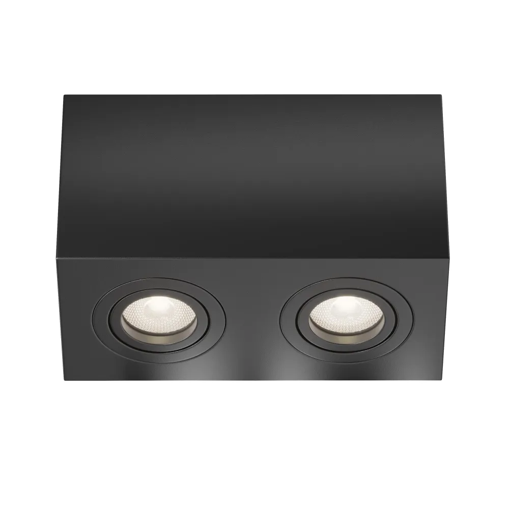 Spot de plafond Maytoni Atom 2L, noir GU10 H 11,5 cm