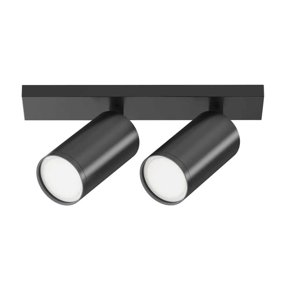 Spot de plafond Maytoni FOCUS S 2L GU10 H 12 cm Black