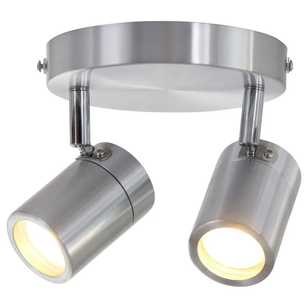 Spots de plafond Mexlite Upround LED 2L en métal acier GU10