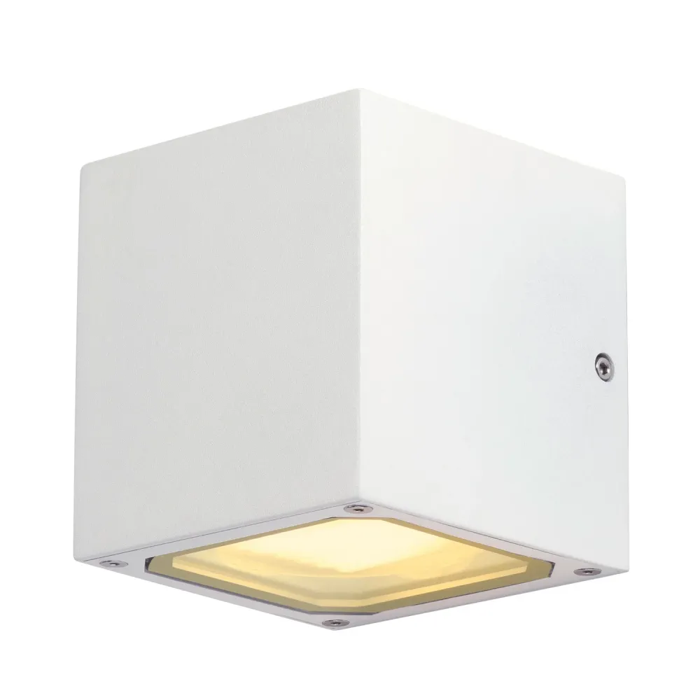 SLV Lampe d'extérieur SITRA CUBE IP44 Blanc