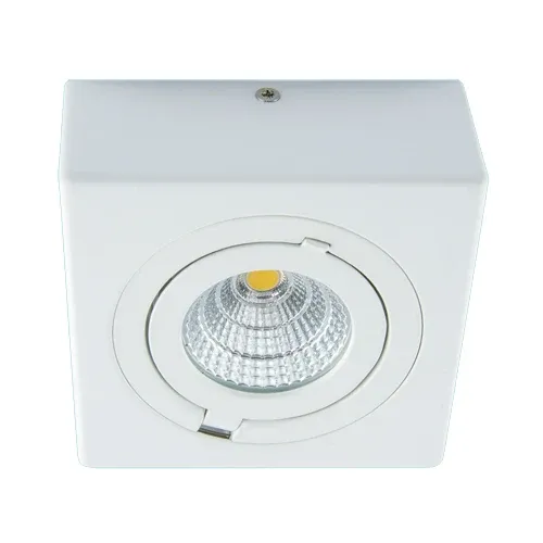Spot de plafond STRUHM IGOR LED 9W en alliage d'aluminium blanc moulé