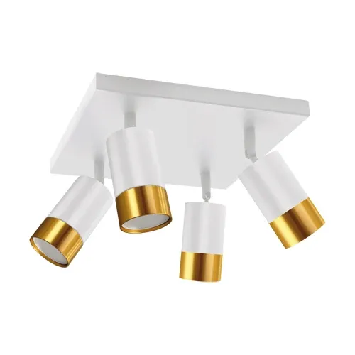 Spots de plafond STRUHM PUZON GU10 4 x 35W aluminium blanc/noir White