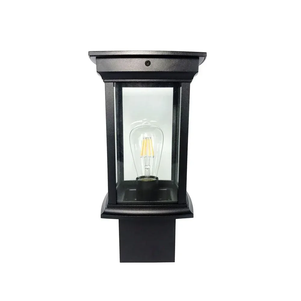 Lanterne de jardin extérieure VK Leading Light E27, H 35 cm, noire