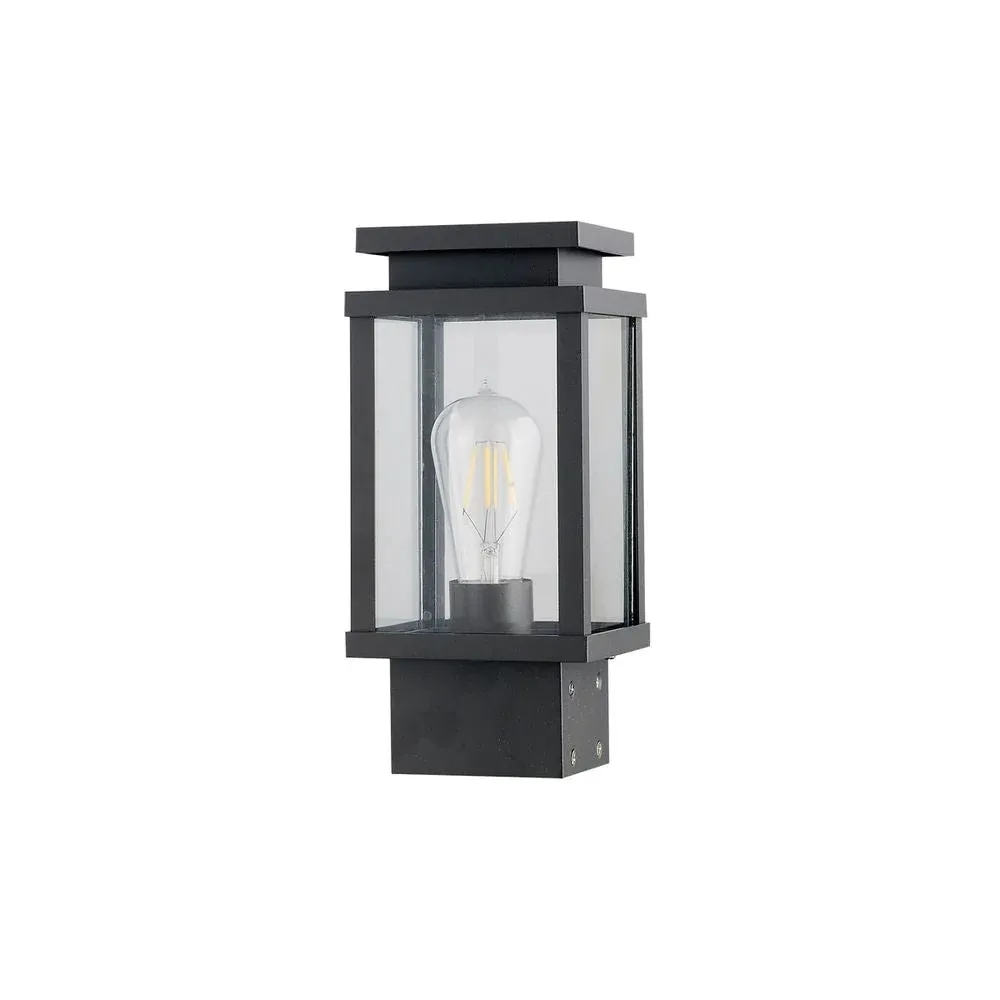 Lanterne de jardin extérieure VK Leading Light E27, H 27,9 cm, noire