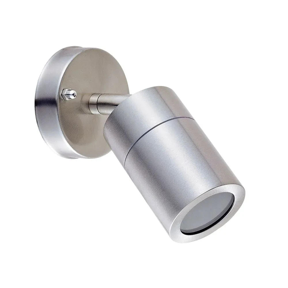 Projecteur extérieur VK Leading Light GU10, diamètre 6 cm, argent