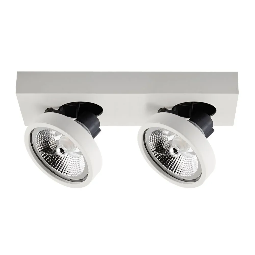 Projecteur VK Leading Light GU10 / ES111, largeur 33 cm, noir/blanc White