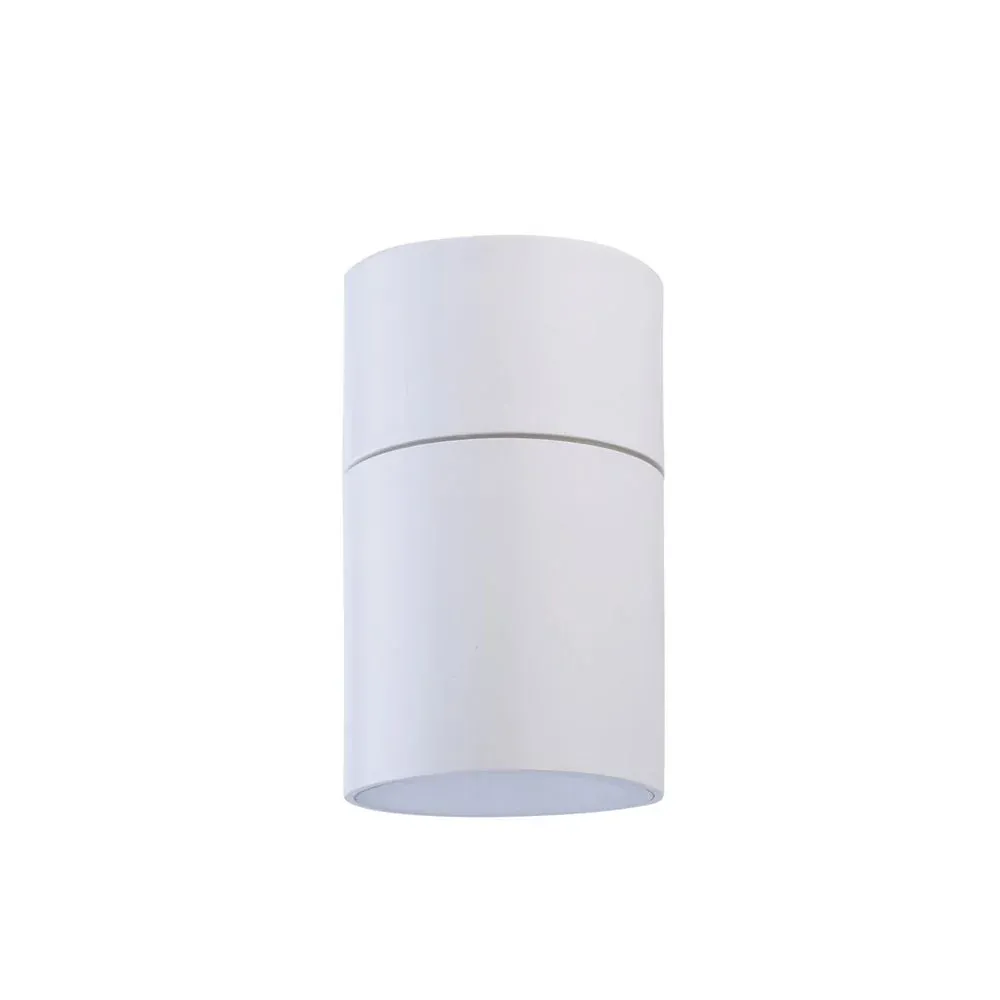 Spot de plafond extérieur VK Leading Light GU10, H 10 cm, blanc/noir White