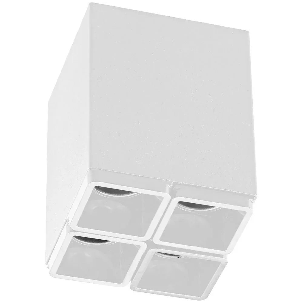 Spot de plafond VK Leading Light LED, blanc/noir White