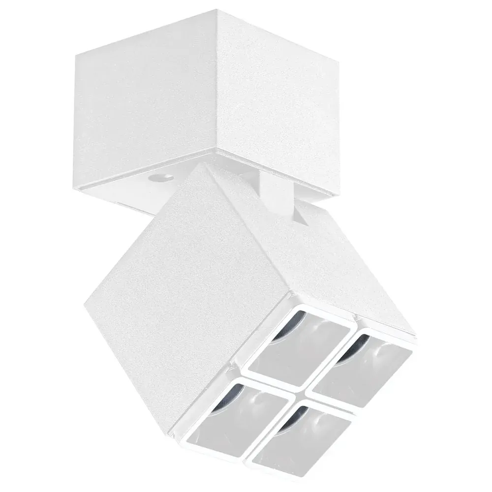 Spot de plafond VK Leading Light LED, noir/blanc White