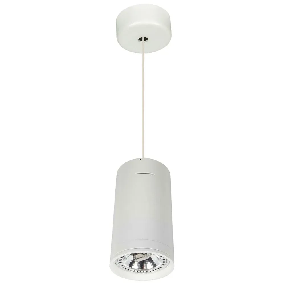 Spot suspendu de plafond VK Leading Light GU10 / R111, D 12 cm White