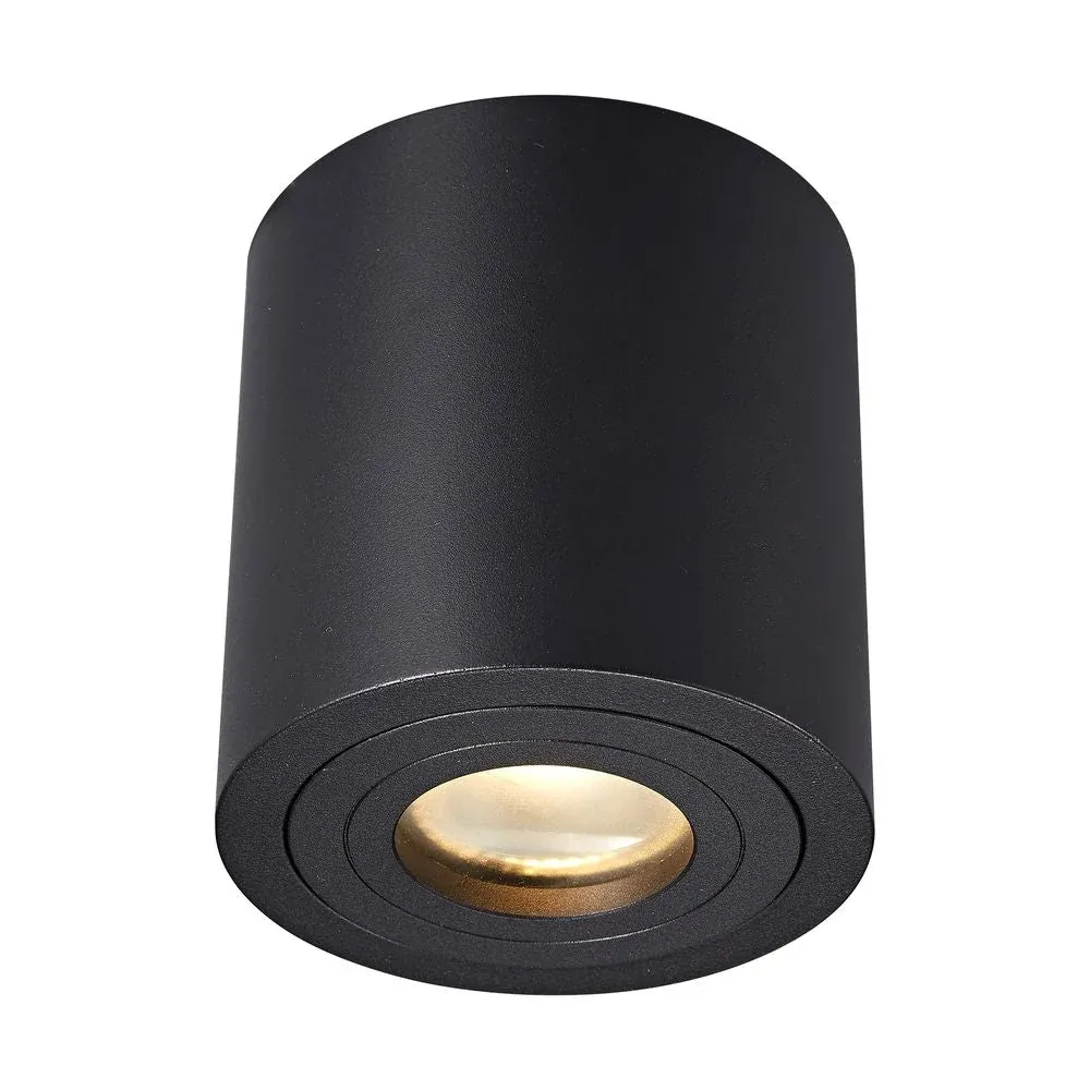 Spot de plafond Zumaline Rondip 1L GU10, H 9,5 cm White