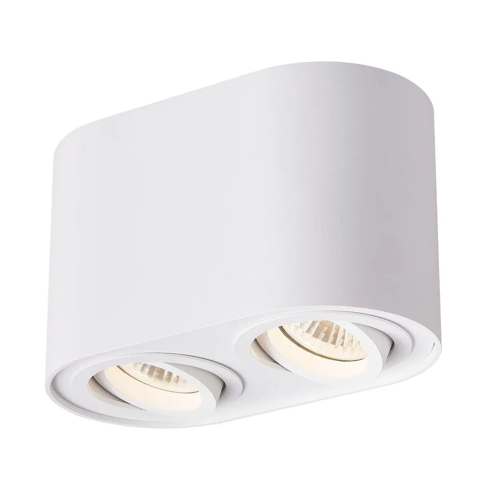 Spot de plafond Zumaline Rondoc 2L GU10 W 17,3 cm White