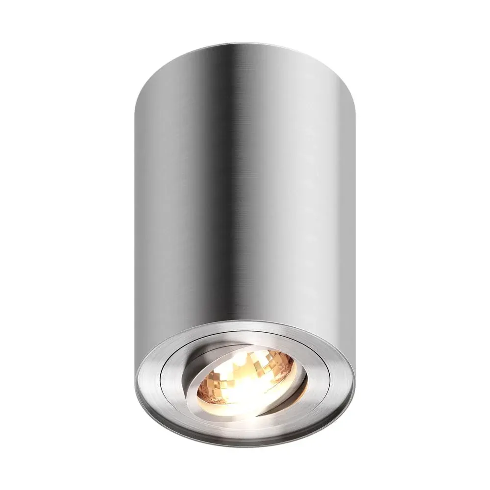 Spot de plafond Zumaline Rondoo 1L GU10, H 12,5 cm Silver