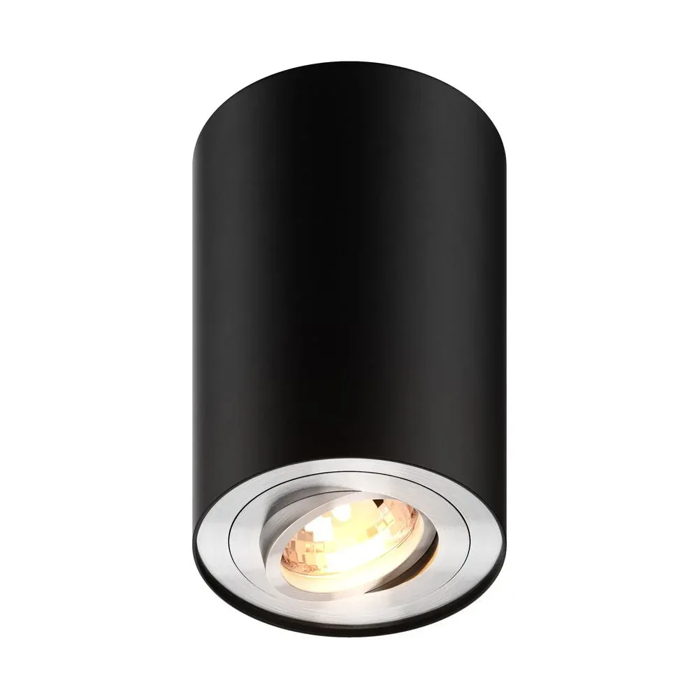 Spot de plafond Zumaline Rondoo 1L GU10, H 12,5 cm Silver