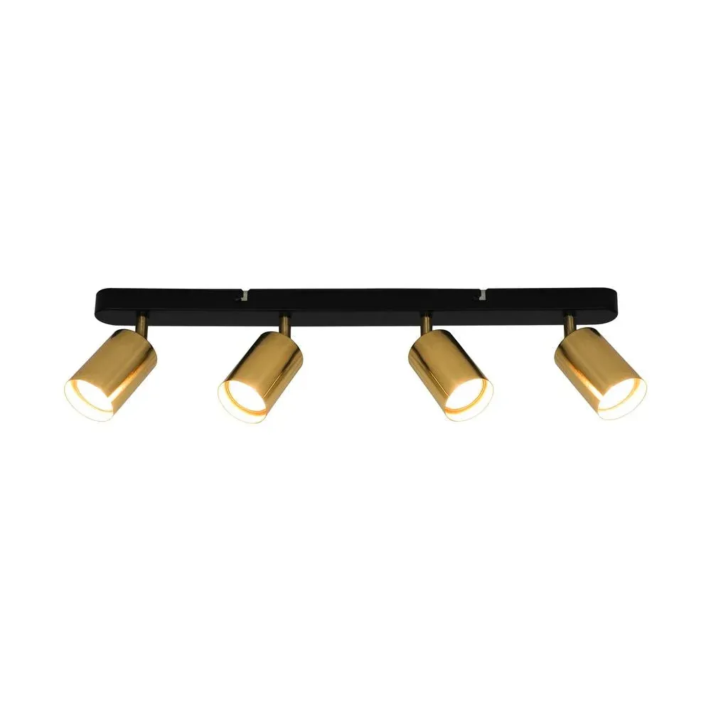 Spots de plafond Zumaline Vila 4L GU10 métal L 55 cm