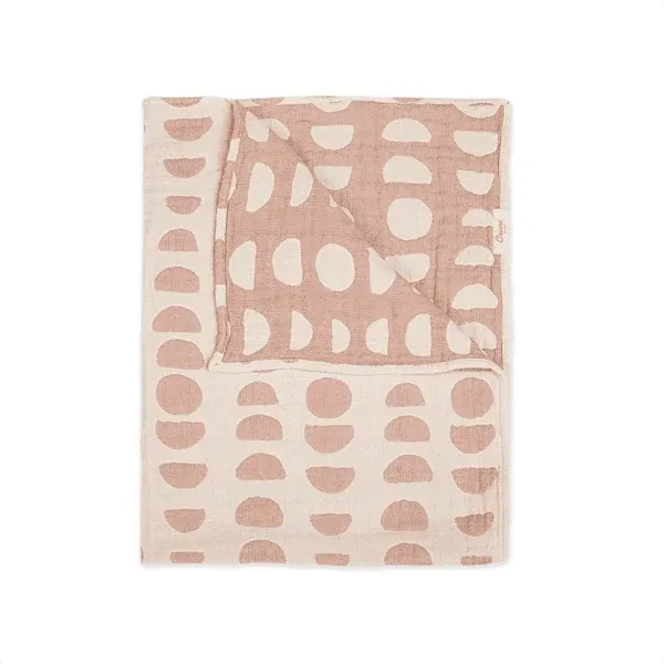 Couverture pour bébé jacquard Phase de la Lune - Kendi Crane