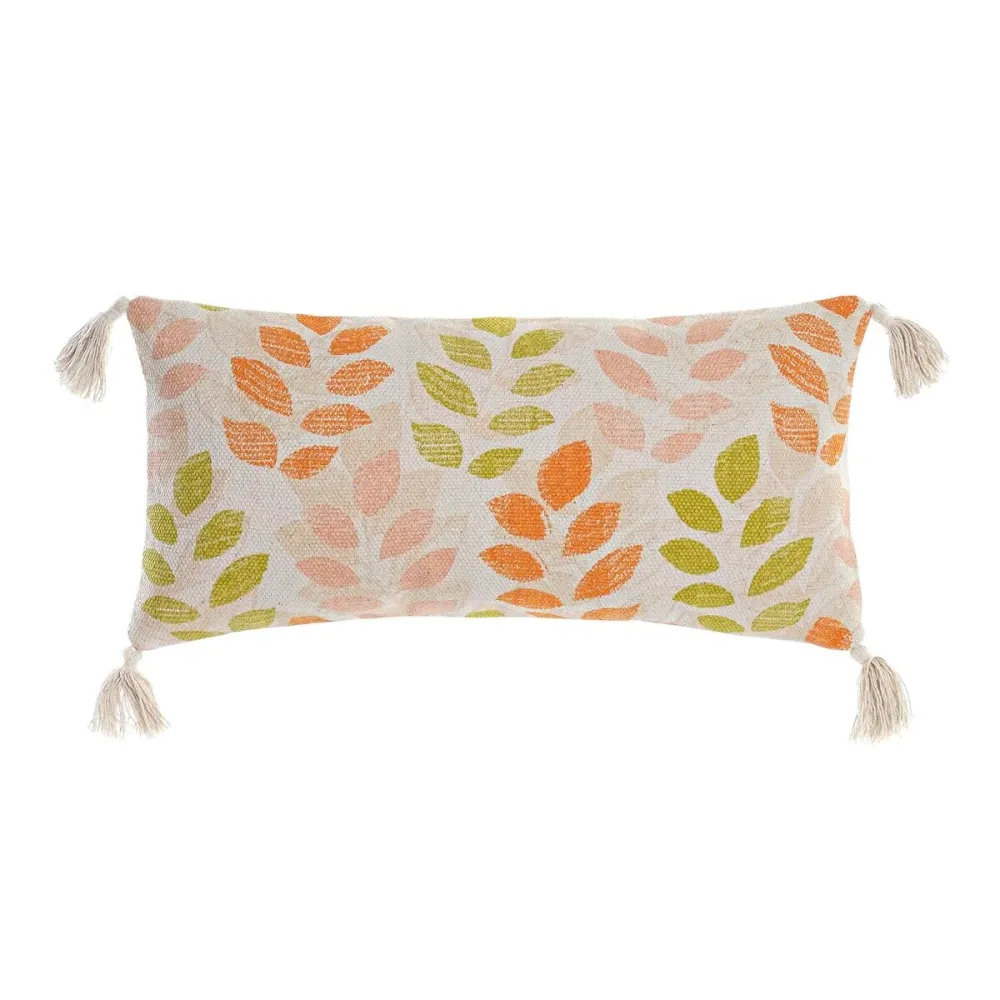 Coussin DKD Home Decor 60 x 10 x 30 cm Beige Multicouleur Fleurs