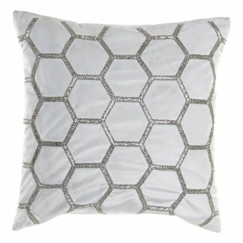 Coussin DKD Home Decor Velours Géométrique (45 x 45 cm)