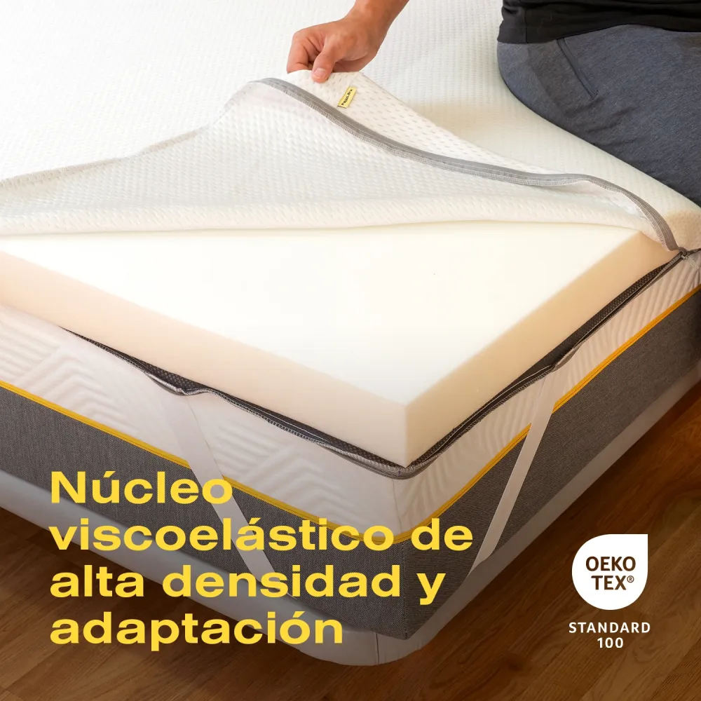 Ferlex - Surmatelas Elion en mousse à mémoire de forme de 7 cm