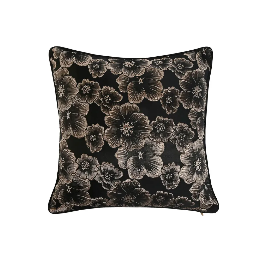 Coussin Home ESPRIT Noir Doré 45 x 15 x 45 cm