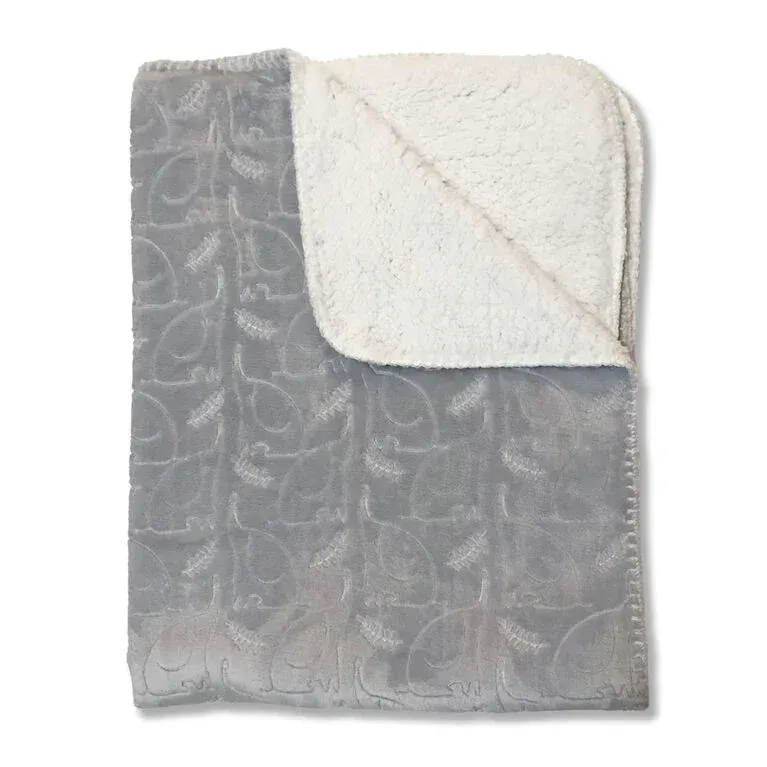 Koala Baby – Couverture en peluche gaufrée pour bébé (éléphant gris) Koalababy