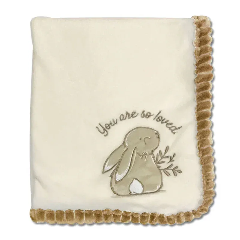 Koala Baby – Couverture bébé en tricot côtelé (taupe lapin ou gris renard) Koalababy