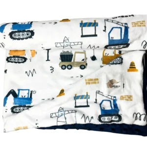 Doudou Peluche Camions De Construction Bleu Pekaboo Collection