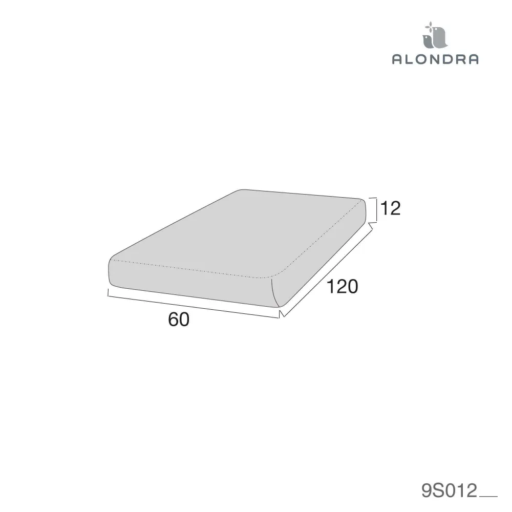 Drap-housse blanc pour lit bébé 60x120 cm · 9S012-B