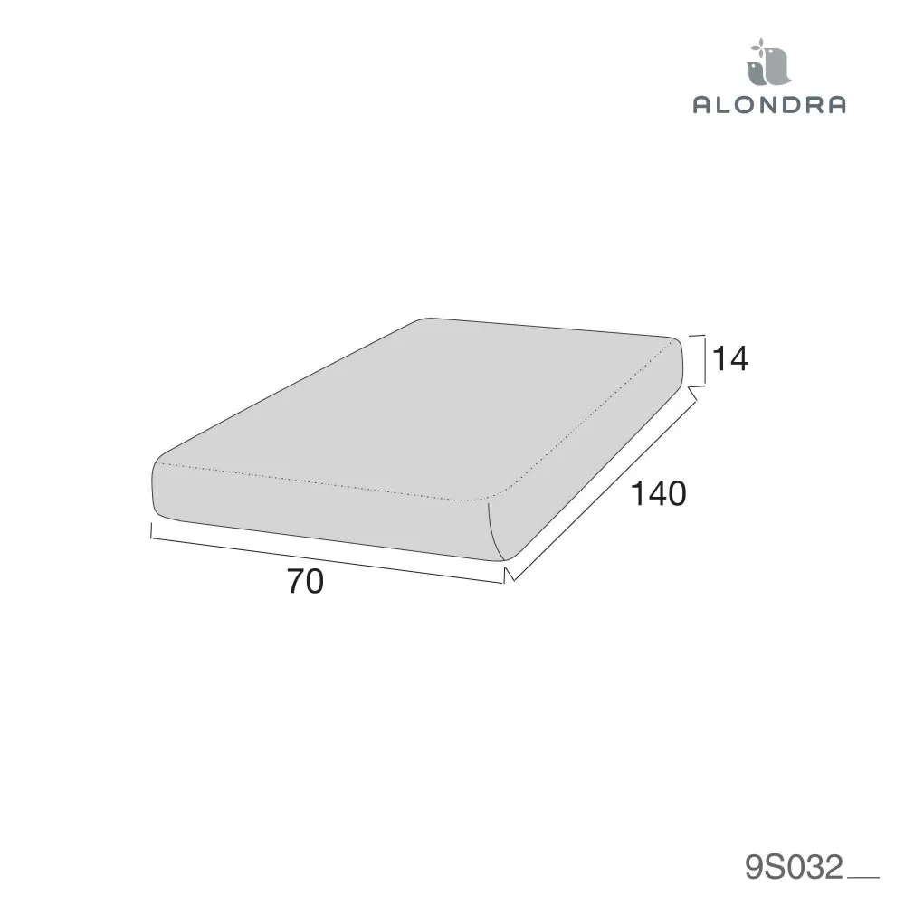 Drap-housse blanc pour lit bébé 70x140 cm · 9S032-B